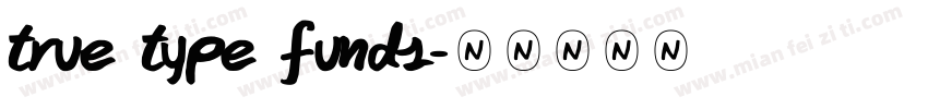 true type funds字体转换